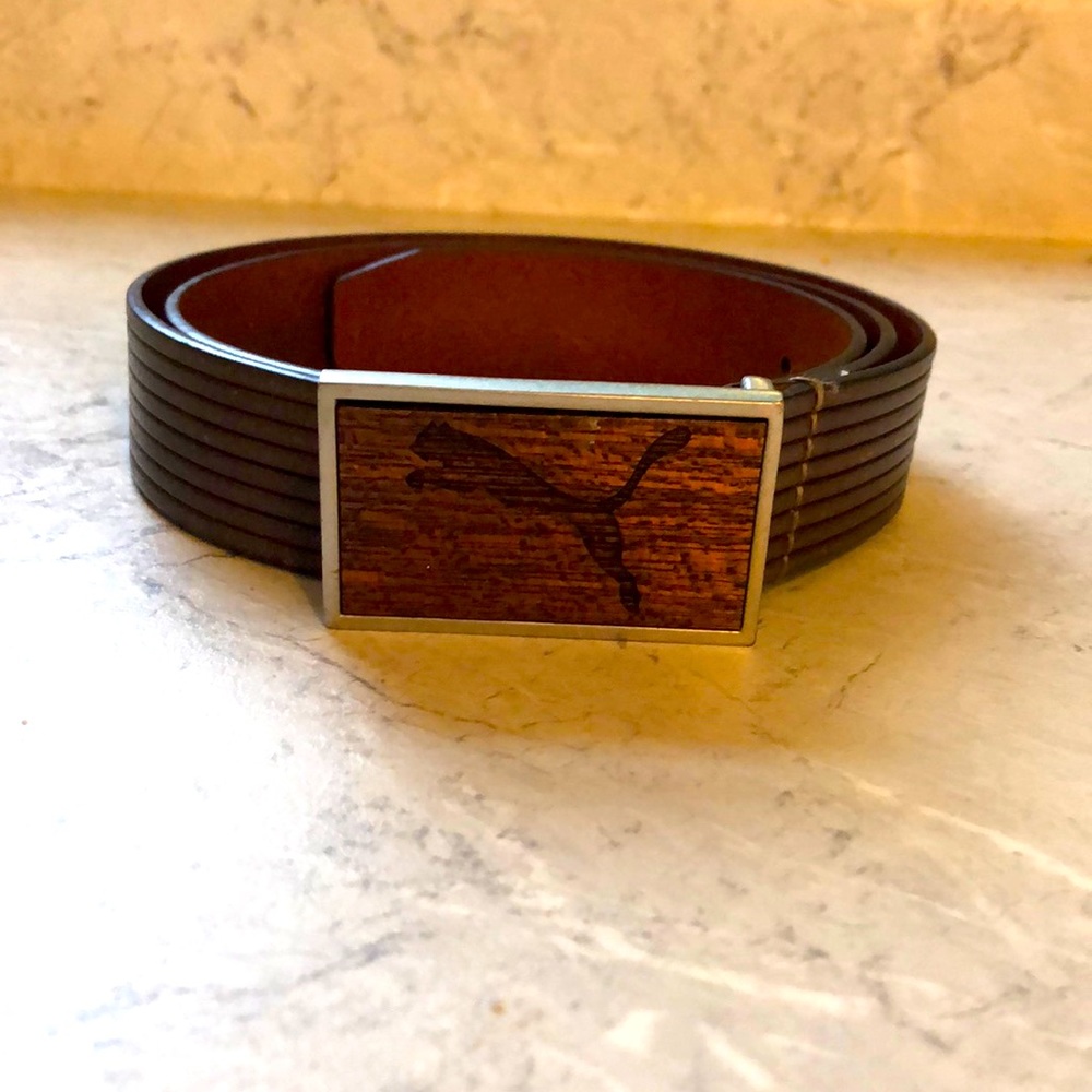 Leather Puma belt